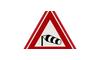 RVV Verkeersbord - J31 Gevaarlijke zijwind wind driehoek rood waarschuwingsbord breed